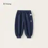 M bem-estar não-refundável outono e inverno crianças calças casuais meninas jeans meninos calças esportivas calças infantis liquidação