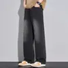 Jeans Explorer para Hombre, Nuevo Estilo Primavera y Verano, Ajuste Holgado Vintage, Pantalones de Pierna Ancha Rectos de Moda Casual Desgastados Venta al por Mayor