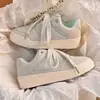 Zapatos de Cuero con Panel de Panal para Mujer 2025 Otoño Nuevos Versátiles Estudiante Suela Gruesa Casual Blancos Tendencia Ins