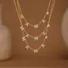 Xinyixinxin Mamá Letra Corazón Diamante Adhesivo 5A Juego de Collar y Pulsera para el Día de la Madre Material de Acero Inoxidable Chapado en Oro de 18K