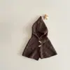 Chal coreano Yipan para niños, sombrero de invierno para niñas con estampado de estrellas, integrado, a prueba de viento y cálido, para exteriores, venta al por mayor