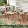 Mesa e Cadeiras de Exterior Cadeira de Rattan para Pátio Exterior Mesa de Chá e Cadeiras para Terraço Jardim Varanda Mesa de Café Mesa e Cadeiras para Jantar ao Ar Livre Pátio Pequeno