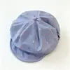 Gorra octogonal de estilo coreano 2026, nueva, floral, colorida, moteada, para primavera y otoño, boina de mujer, gorra de visera fresca y versátil.