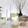 Bule de Vidro Transparente Reto Doméstico do Fabricante Bule Frio para Suco de Limão Bule de Resfriamento de Água Fria Branco Fresco Abertura Bule de Resfriamento de Água Grande Capacidade