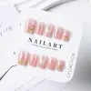 Desejo Puro Estilo Ins Armadura de Mão Pré-fabricada Manicure Gatinho KT Branco Suave Avançada 10 Peças