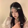 Cadena para la Frente Estilo Super Hada Traje Antiguo para Mujer, Accesorio para el Cabello de Princesa, Colgante de Borla para Cejas de Novia Tradicional, Cadena para la Cabeza Cos Estilo Exótico