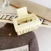 Celebridade da Internet ins Grampo de Cabelo Plástico Fosco Colorido 5cm Presilha Quadrada Pinça Tubarão Pegador de Cabelo Simples para Cabeça no Banho