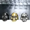Anillo Geométrico de Calavera para Hombre de Acero Inoxidable Europeo y Americano 2025, Estilo Moderno para el Día a Día con Proceso de Galvanoplastia