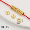 Retro Xizang Plata Dorado Copo de Nieve Espaciador Engranaje Espaciador con Cuentas DIY Hecho a Mano Perla Cristal Pulsera Collar Accesorios