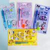 Sanrio Lindo Mascota Papelería Kuromi Cinnamoroll Estudiante Bolígrafo de Cuatro Colores Libreta Resaltador Cinta Adhesiva Set