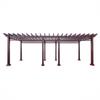Aleación de aluminio tipo madera estante para uvas pasillo de jardín estante para uvas de pasillo patio exterior estante de aluminio para uvas personalización