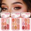 Paleta de sombras de ojos de color maestro a juego suministro directo de fábrica color mate nacarado - súper pigmentación sin caída de polvo maquillaje a prueba de agua y sudor herramienta de maquillaje de belleza portátil con ventosa magnética sombra de ojos
