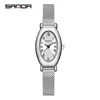 Reloj de Mujer Ofns Más Vendido de Alto Valor, Elegante Reloj de Cuarzo Ovalado Retro para Mujer con Esfera de Nácar, Pequeño Reloj Verde Impermeable