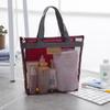 Nova bolsa de lavagem portátil à prova d'água de malha, bolsa de viagem, esportiva, para academia, bolsa de banho, bolsa de banho para ioga
