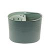Cubo de Fregona Americano para Hogar Hierro Galvanizado Polvo Verde 16L Cubo de Fregona Cubo de Fregona