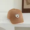 Boné de Baseball Infantil Estilo Cartoon Japonês Chapéu de Sol Super Fofo de Urso Meninas Europeu e Americano Outono Boné de Baseball para Bebê Menina Venda por Atacado