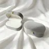 Xuhui Terciopelo Perla al por Mayor Tela Flocada Caja de Joyería Par de Anillos Aretes Aretes Joyería Embalaje para Boda Caja de Joyería