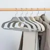Percha de ropa doméstica sin marcas, anti-bolitas, hombro ancho, antideslizante, para secar ropa, armario, trajes, abrigos, perchero de almacenamiento, gancho