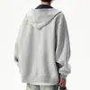 Suministrado directamente por el fabricante, sudadera con capucha de punto pesado de estilo americano de moda para hombres y mujeres, holgada y versátil, con colores contrastantes, adecuada para parejas, para otoño