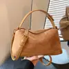 Bolsa de Ombro Versátil para o Outono de 2026, Transfronteiriça, Textura de Camurça, Bolsa Transversal, Bolsa de Mão Retro Tendência