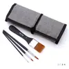 Nuevo Set Transfronterizo de 18 Piezas de Pinceles de Nylon Multiusos para Cabello, Pinceles Acrílicos, Bolsas para Pintura en Lienzo y Materiales de Pintura