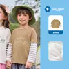 Roupas Novas para Bebê Camiseta de Manga Comprida Duas Peças Falsas T2025 Roupa de Outono Primavera e Outono Meninos Camiseta Básica de Bebê Tops Infantis