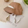 Elegante Corbata de Lunares Estilo Francés, Sombrero de Cubo Negro para Mujer, Sombrero de Gran Circunferencia para Primavera y Verano, Sombrero Versátil Casual que Hace que la Cara Parezca Más Pequeña