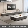 Mueble de TV para Sala de Estar, Adecuado para Apartamentos Pequeños, Lujo Ligero Nuevo Modelo 2026, Conjunto Moderno Minimalista de Mesa de Centro y Mueble de TV de Pie