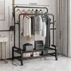 Perchero vertical de pie para ropa perchero colgante para ropa de dormitorio móvil con ruedas hogar sala de estar influencer perchero de secado de lujo ligero