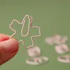 Clip de Papel Rosa Flor de Cerezo Floristería Creativa Tarjeta Floral de Vacaciones Decoración Clip de Papel Abierto Amor Marcador de Libros Corazón Venta al por Mayor