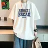 Playera de Manga Corta para Hombre Verano 2025 Nueva Camiseta de Manga Tres Cuartos Ropa de Hombre Versátil Marca de Moda de Hong Kong Playera de Media Manga para Hombre