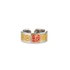 Anillo de Cobre con Símbolo del Dios del Trueno Cultural y Creativo Taoísta Anillo Vintage Retro para Hombre del Trueno de los Nueve Cielos Taoísta Accesorios Taoístas