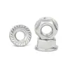 Tuerca hexagonal con brida de acero inoxidable 304 tuerca DIN6923 con diente y arandela tapón de tornillo deslizante antivibración