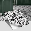 Pegatinas de suelo de baldosas de estilo europeo portugués transfronterizo para decoración de suelo de baño y dormitorio, pegatinas de pared esmeriladas gruesas, autoadhesivas e impermeables