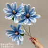 Magnólia da Fortuna Flores Artificiais Materiais Florais Estilo Chinês Orquídeas Flores de Seda Impressas em 3D para Fotografia Arranjos Florais de Casamento Arranjos Florais de Corredor Transfronteiriço
