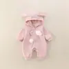 Macacão de Outono para Bebê Roupas Fofas para Sair Roupas de 100 Dias para Bebê Macacão de Princesinha Primavera e Outono