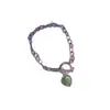 ¡Bonito~ Collar de Corazón que Cambia de Color Sensible a la Temperatura para Mujer, Diseño de Nicho Estilo Ins, Cadena para Clavícula de Estilo Urbano de Moda, Collar de Amistad