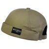 Gorra de hombre gorra tipo melón estilo japonés gorra de terrateniente gorra hip-hop hipster callejero coreano sin pompón moda yuppie femenina gorra de matón local