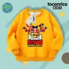 2024 Lançamento Transfronteiriço Moletom Infantil Estilo Primavera e Outono Top Infantil Roupa Infantil Camiseta Básica Estação Outono