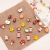 Colgante de aleación con gota de aceite, corazón de manzana, estrella de cinco puntas, colgante con cuentas, hecho a mano, DIY, casero, material para pulsera, collar, accesorios