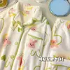 Nuevos Pijamas de Terciopelo Coral para Mujer en Otoño e Invierno, Lindos de Franela Cálidos y Engrosados Ropa Dulce para el Hogar, Trajes de Otoño e Invierno
