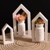 Molde de Casa Hueca Ins Grande Mediano Pequeño Florero de Amor Molde de Silicona Adornos de Casa de Yeso Molde para Florero