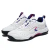 Sapatos de badminton para atacado transfronteiriço respiráveis sola macia sapatos de tênis de mesa casal moderno antiderrapante leve superfície de couro tênis de tênis masculino