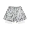 2026 Shorts Esportivos Casuais Finos de Verão para Homem, Estilo Duas Peças Versátil, Listrado, Caimento Solto, Tamanho Grande