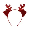Diadema de Astas de Reno Navideña Estilo Coreano Diadema de Astas de Reno Navideña Lentejuelas Doradas Orejas de Gato Diadema para Lavado Facial Linda Año Nuevo