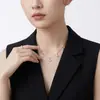 Cadena de Clavícula Estrella de Venta Caliente Transfronteriza de Comercio Exterior, Apilable de Plata 925 que No se Desvanece, Accesorios de Collar de Alta Calidad Estilo Ins para Mujeres