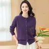 Moda para Mães 2026: Blusa de Tricô Outono e Inverno, Roupa Externa, Camada Base, Suéter Versátil Casual Elegante de Caimento Solto Plus Size Gola Redonda