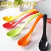 Cuchara de melamina A8, cuchara para sopa resistente a altas temperaturas, cuchara de plástico imitación porcelana para sopa picante, cuchara especial para restaurantes de comida rápida, uso comercial