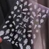 Verão Novos Adesivos de Unhas de Floco de Neve Decorações Brancas de Floco de Neve para Unhas Arte de Unhas Ano Novo Adesivos de Ano Novo Adesivos de Unhas