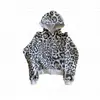 Sudadera con capucha de manga larga y estampado de leopardo personalizado estilo Y2K nuevo europeo y americano, pantalones deportivos casuales cómodos y modernos